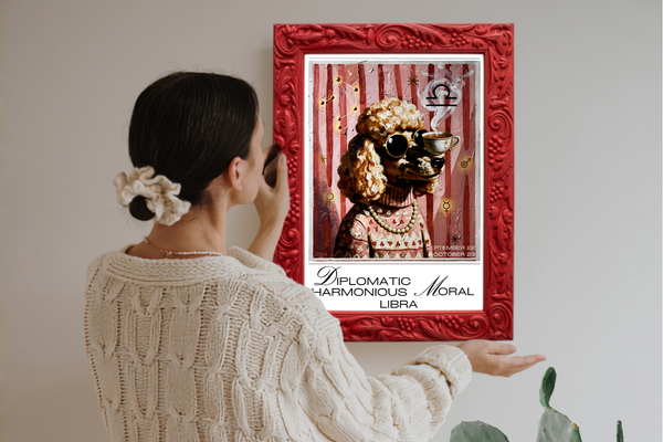 Plakat astrologiczny — wybór znaku, wnętrze i prezent | Zodii