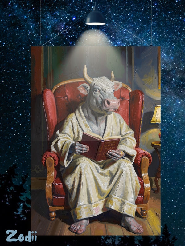 Plakat Byk – Niezawodny, Praktyczny, Cierpliwy | Taurus | Zodii