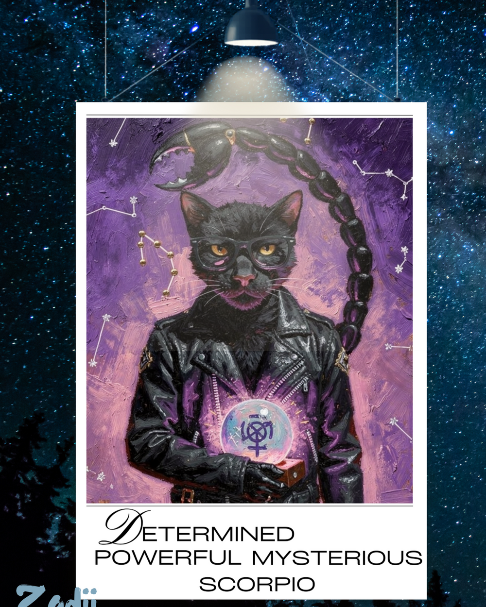 Plakat Astrologiczny Skorpion — Modern Mystic | Zodii