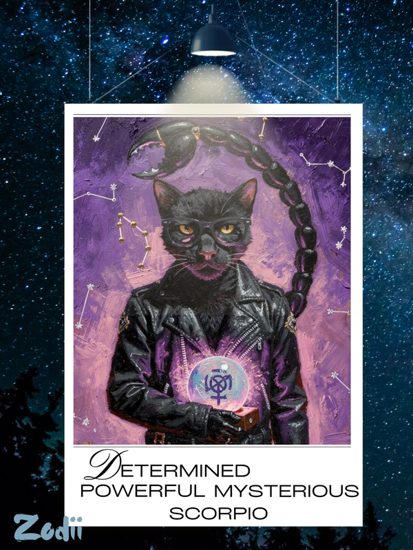 Plakat Astrologiczny Skorpion — Modern Mystic | Zodii