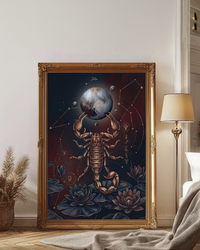 Plakat astrologiczny Skorpion znak zodiaku – kolekcja Modern
Mystic, druk fine art na papierze muzealnym 210g