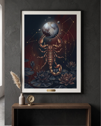 Plakat astrologiczny Skorpion znak zodiaku – kolekcja Modern
Mystic, druk fine art na papierze muzealnym 210g
